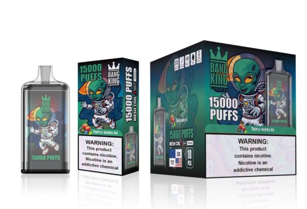 Bang King 15000 Puffs 0% 2% 3% 5% Nikotinová dobíjecí jednorázová vape velkoobchod – RiftVape – 20