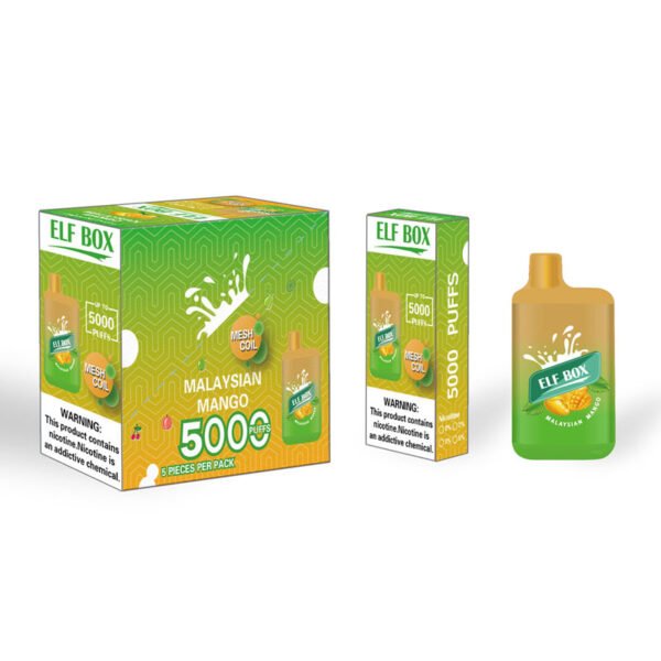 ELF BOX 5000 Puffs 0% 2% 3% 5% Nicotine Disposable Vape Authentic E Cigarette Pen Wholesale - RiftVape - 19