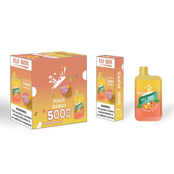 ELF BOX 5000 Puffs 0% 2% 3% 5% Nicotine Disposable Vape Authentic E Cigarette Pen Wholesale - RiftVape - 21