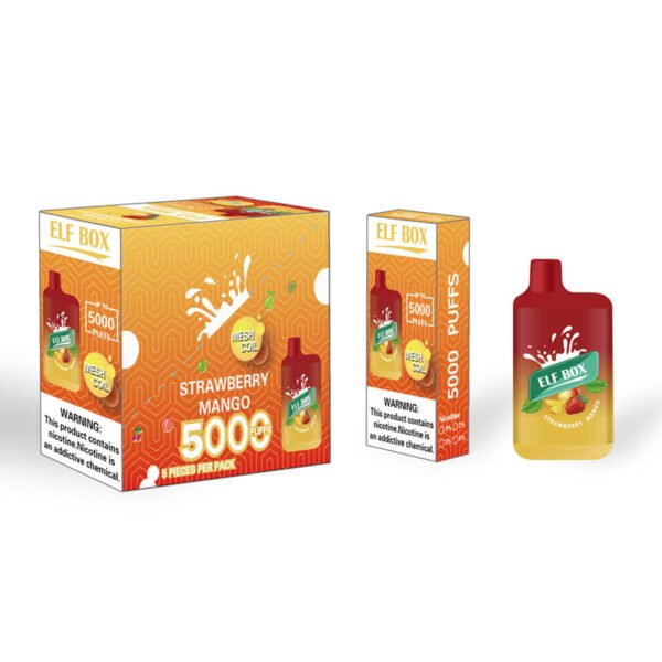 ELF BOX 5000 Puffs 0% 2% 3% 5% Nicotine Disposable Vape Authentic E Cigarette Pen Wholesale - RiftVape - 4
