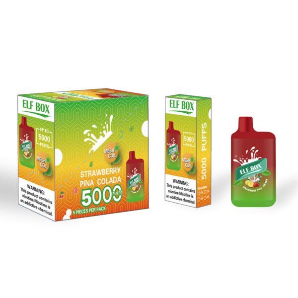 ELF BOX 5000 Puffs 0% 2% 3% 5% Nicotine Disposable Vape Authentic E Cigarette Pen Wholesale - RiftVape - 5