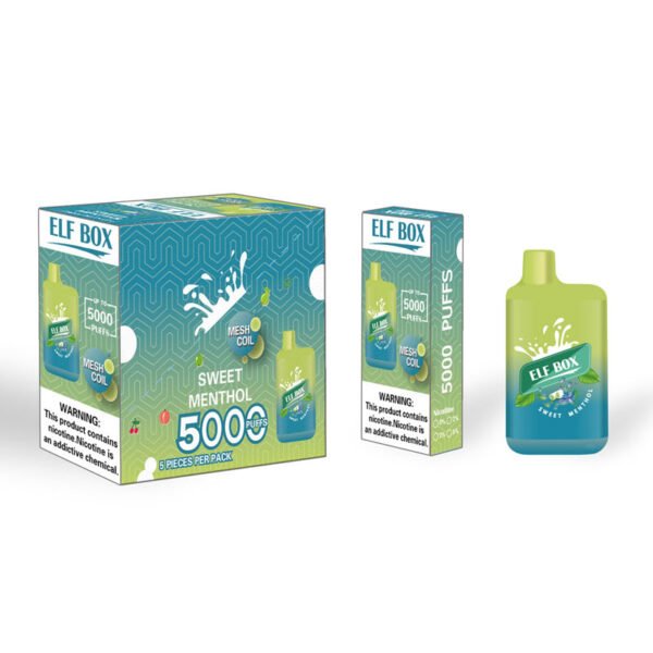 ELF BOX 5000 Puffs 0% 2% 3% 5% Nicotine Disposable Vape Authentic E Cigarette Pen Wholesale - RiftVape - 6