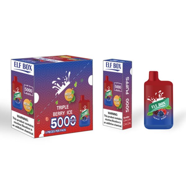 ELF BOX 5000 Puffs 0% 2% 3% 5% Nicotine Disposable Vape Authentic E Cigarette Pen Wholesale - RiftVape - 7