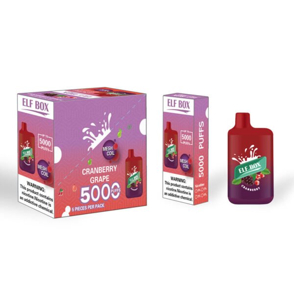 ELF BOX 5000 Puffs 0% 2% 3% 5% Nicotine Disposable Vape Authentic E Cigarette Pen Wholesale - RiftVape - 14