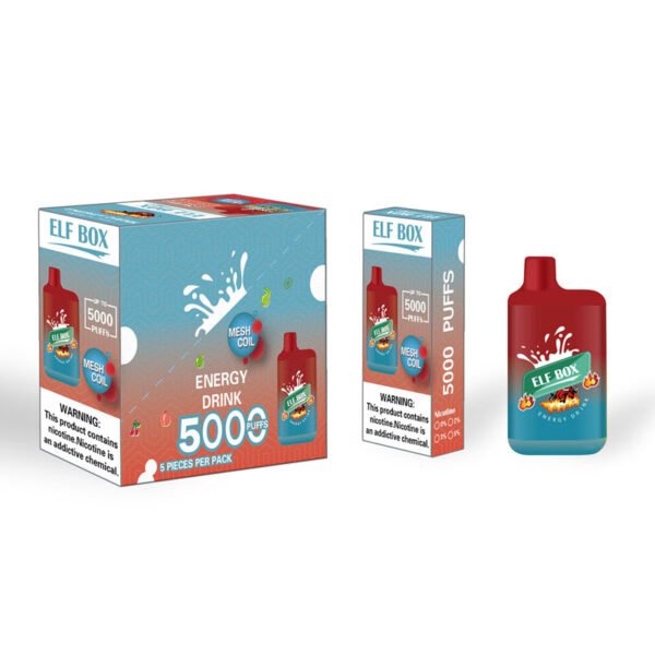 ELF BOX 5000 Puffs 0% 2% 3% 5% Nicotine Disposable Vape Authentic E Cigarette Pen Wholesale - RiftVape - 15