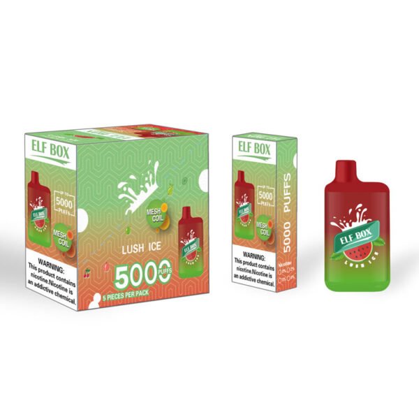 ELF BOX 5000 Puffs 0% 2% 3% 5% Nicotine Disposable Vape Authentic E Cigarette Pen Wholesale - RiftVape - 18