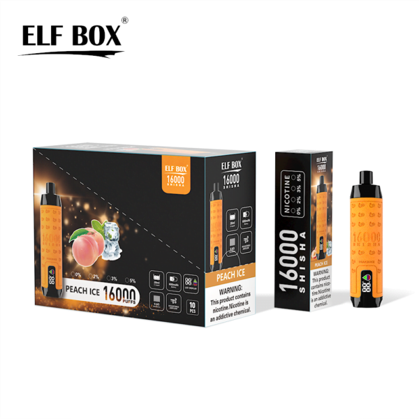 ELF BOX SHISHA 16000 Puffs 0%/2%/3%/5% Nicotina Recarregável Vape Descartável Atacado - RiftVape - 12