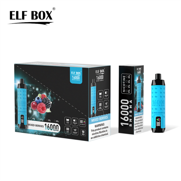ELF BOX SHISHA 16000 Puffs 0%/2%/3%/5% Nicotina Recarregável Vape Descartável Atacado - RiftVape - 7