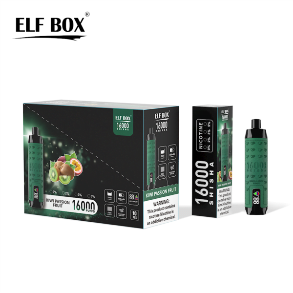 ELF BOX SHISHA 16000 Puffs 0%/2%/3%/5% Nicotina Recarregável Vape Descartável Atacado - RiftVape - 10