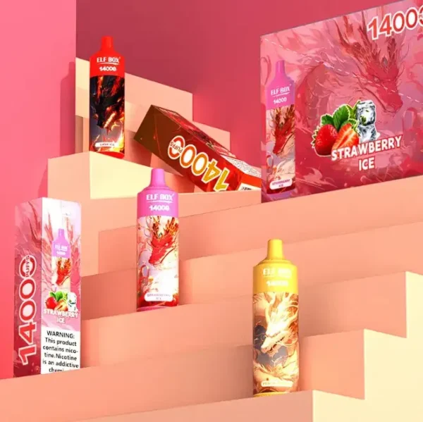 ELF BOX 14000 Puffs 0%/2%/3%/5% Nikotinová dobíjecí jednorázová vape velkoobchod – RiftVape – 1