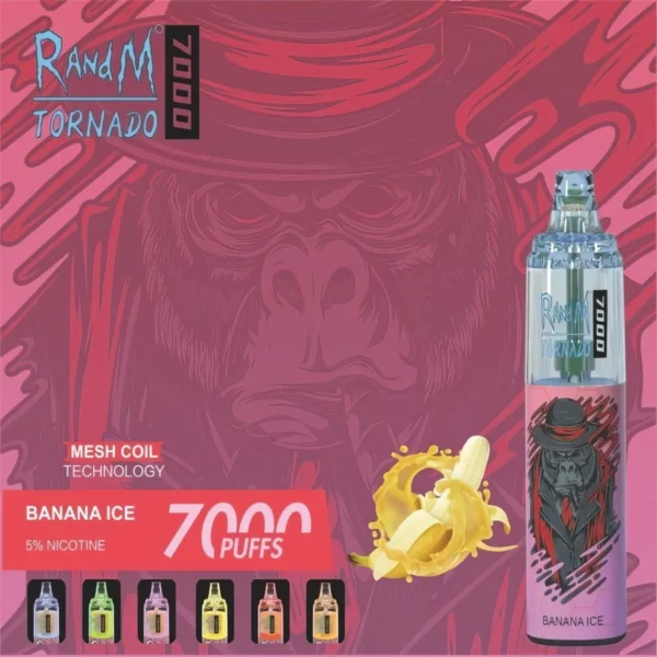 RandM Tornado 7000 Puffs 0% 2% 3% 5% Nikotino vienkartinių Vape Didmeninė prekyba – RiftVape – 6