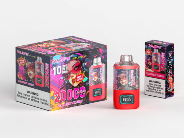 WASPE 20000 PUFFS Caixa de malha dupla 0% 2% 3% 5% Vape descartável de nicotina atacado - RiftVape - 5