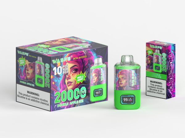 WASPE 20000 PUFFS Caixa de malha dupla 0% 2% 3% 5% Vape descartável de nicotina atacado - RiftVape - 10
