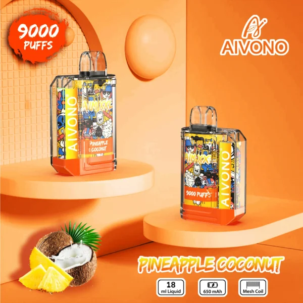 AIVONO AIM XXL 9000 Puffs 0% 2% 3% 5% Caneta Vapes descartáveis ​​recarregáveis ​​com baixo teor de nicotina em massa Compre no atacado - RiftVape - 8