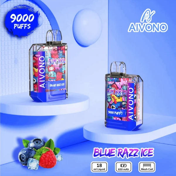 AIVONO AIM XXL 9000 Puffs 0% 2% 3% 5% Caneta Vapes descartáveis ​​recarregáveis ​​com baixo teor de nicotina em massa Compre no atacado - RiftVape - 6