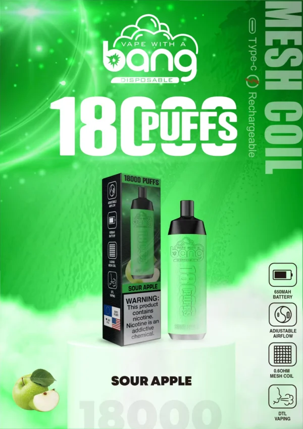 Bang Crown Bar 18000 Puffs 0% 2% 3% 5% Alacsony nikotintartalmú újratölthető Vapes Pen tömeges vásárlás Nagyker - RiftVape - 4