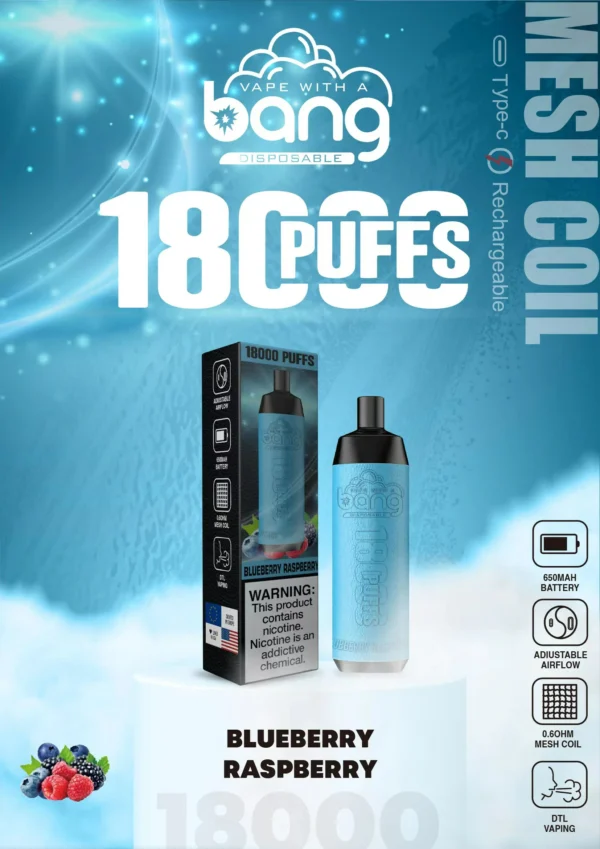 Bang Crown Bar 18000 Puffs 0% 2% 3% 5% Alacsony nikotintartalmú, újratölthető, eldobható Vapes Pen Tömeges vásárlás Nagyker - RiftVape - 17