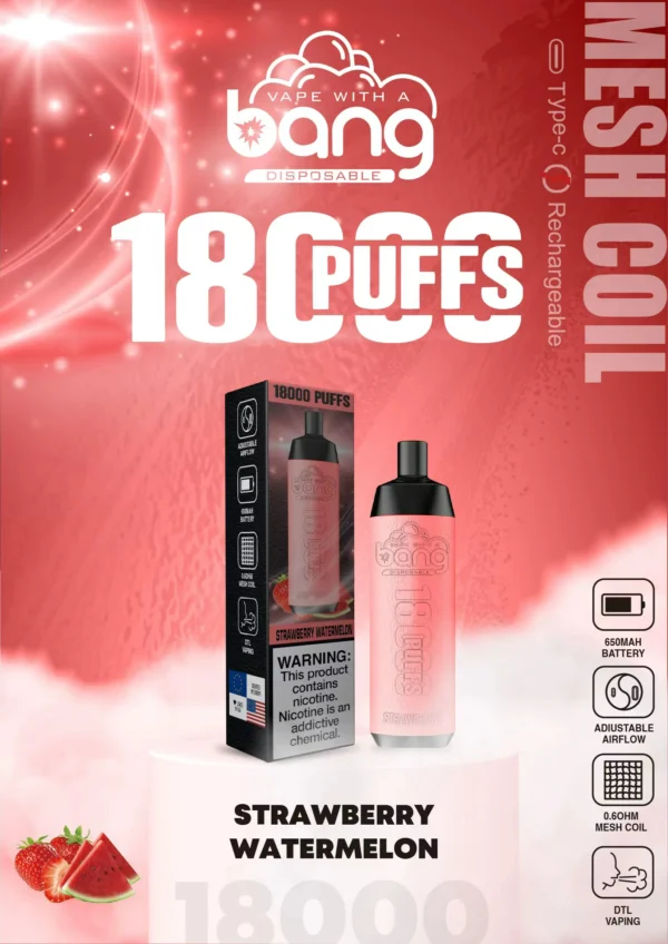 Bang Crown Bar 18000 Puffs 0% 2% 3% 5% Alacsony nikotintartalmú újratölthető Vapes Pen Tömeges vásárlás Nagyker - RiftVape - 10