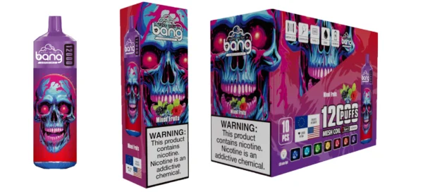 Bang 12000 Puffs 0% 2% 3% 5% Madala nikotiinisisaldusega taaslaetav ühekordne Vapes pliiats hulgimüük – RiftVape – 8