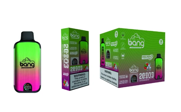 Bang Vape 20000 Puffs Dual Mesh 0% 2% 3% 5% Display LED com baixo teor de nicotina Recarregável em massa Compre Caneta Vape Descartável Atacado - RiftVape - 3