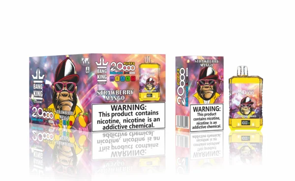 Bang King Double Crystal 20000 Puffs 0% 2% 3% 5% Low Nicotine Rechargeable Disposable Vapes Pen Bulk Buy Wholesale - RiftVape - 13