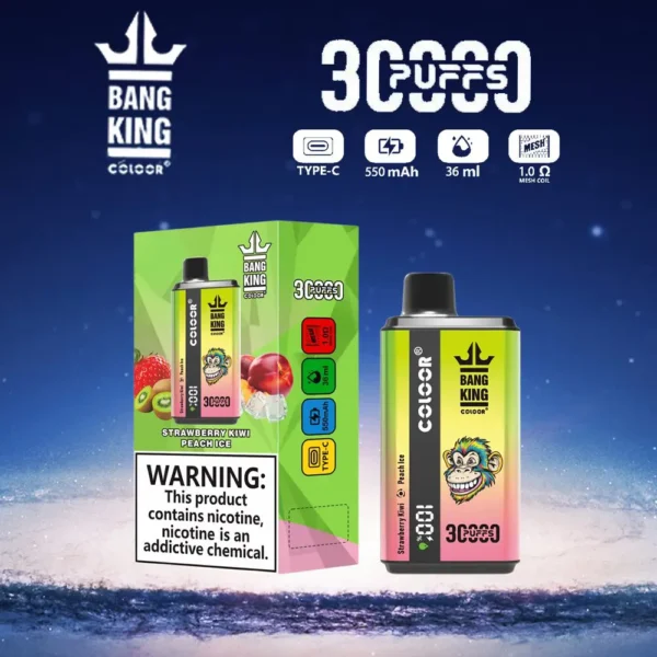 Bang King 30000 Puffs Double Flavor 0% 2% 3% 5% Genopladelig engangsvapes med lav nikotinindhold Pen Bulk Køb Engros - RiftVape - 6
