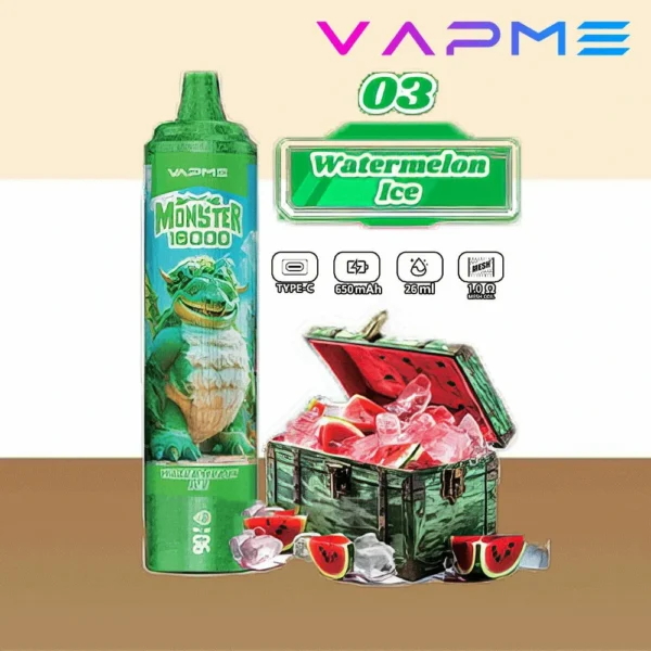 Vapme Monster 16000 Puffs 2% 5% Нікотинові акумуляторні одноразові вейпи оптом купити оптом - RiftVape - 6
