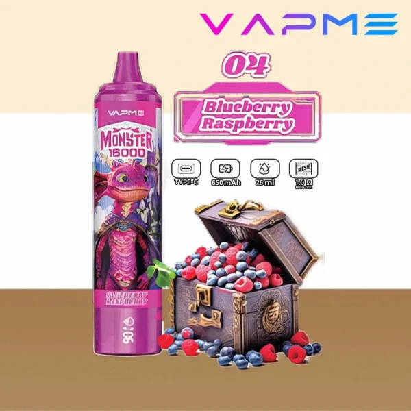 Vapme Monster 16000 Puffs 2% 5% Нікотинові акумуляторні одноразові вейпи оптом купити оптом - RiftVape - 8