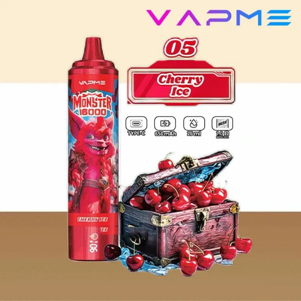 Vapme Monster 16000 Puffs 2% 5% Нікотинові акумуляторні одноразові вейпи оптом купити оптом - RiftVape - 10