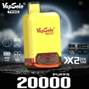 VapSolo Twins 20000 Puffs 2% 5% Madala nikotiinisisaldusega laetav ühekordne Vapes Pen hulgiost hulgimüük – RiftVape – 16
