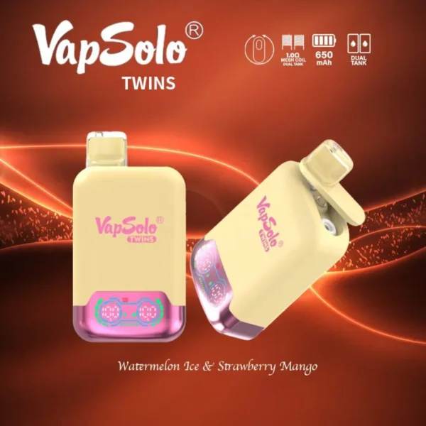 VapSolo Twins 20000 Puffs 2% 5% Madala nikotiinisisaldusega laetav ühekordne Vapes Pen hulgimüük - RiftVape - 14
