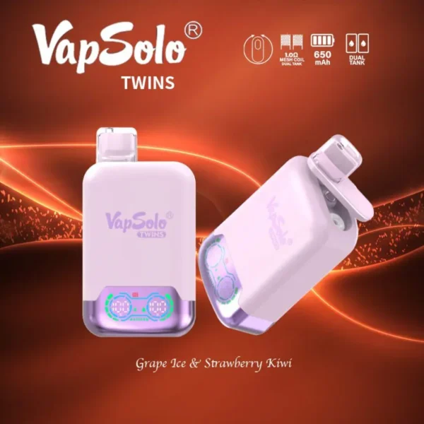 VapSolo Twins 20000 Puffs 2% 5% Madala nikotiinisisaldusega taaslaetav ühekordne Vapes Pen hulgiost hulgimüük – RiftVape – 11