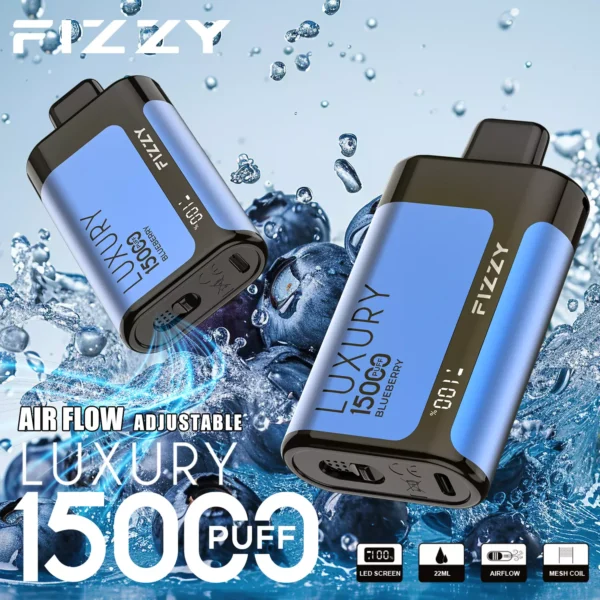 Fizzy Luxury 15000 Puffs 2% 5% Genopladelige engangsvapes med lav nikotinindhold Pen Bulk Køb Engros - RiftVape - 6