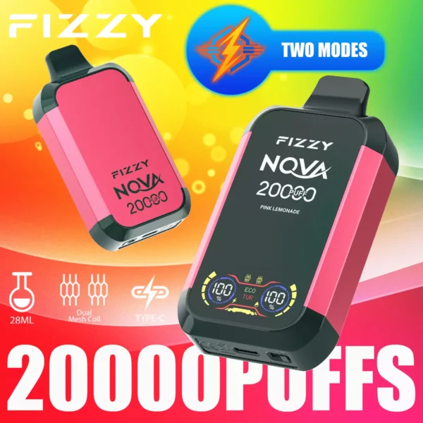 Fizzy Nova 20000 Puffs Dual Mesh 2% 5% Pen za enkratno uporabo z nizko vsebnostjo nikotina Nakup na debelo - RiftVape - 6