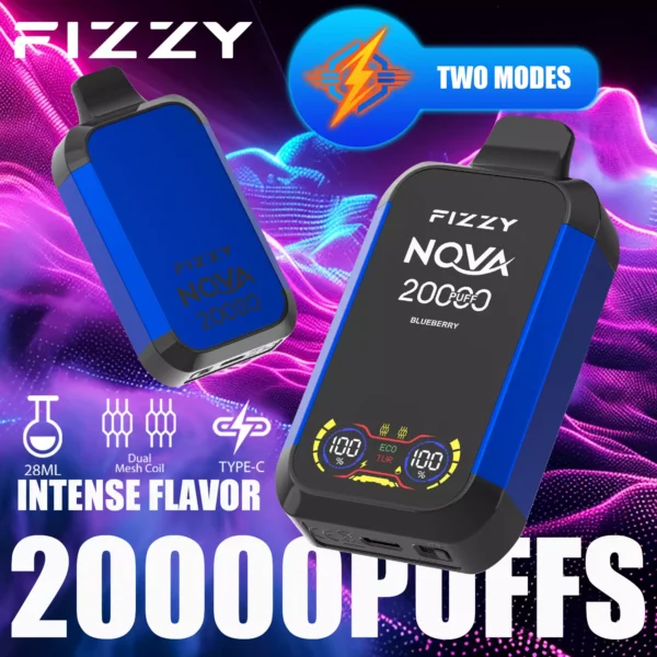 Fizzy Nova 20000 Puffs Dual Mesh 2% 5% Pen za enkratno uporabo z nizko vsebnostjo nikotina Nakup na debelo - RiftVape - 7