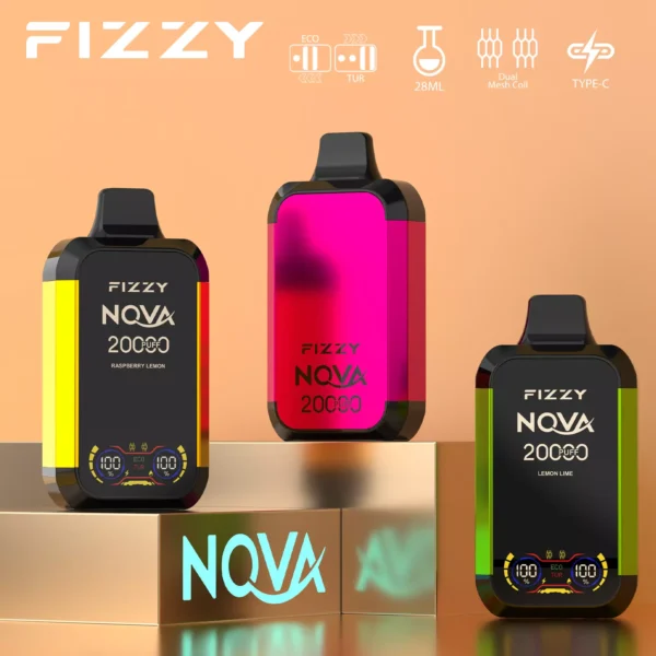 Fizzy Nova 20000 Puffs Dual Mesh 2% 5% Pen za enkratno uporabo z nizko vsebnostjo nikotina Nakup na debelo - RiftVape - 1