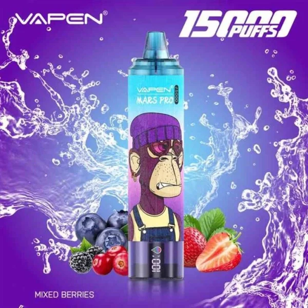 VAPEN Mrs Pro 15000 Puffs 2% Vähänikotiini Ladattava Kertakäyttöinen Vapes Pen Bulk Osta Tukkumyynti - RiftVape - 4