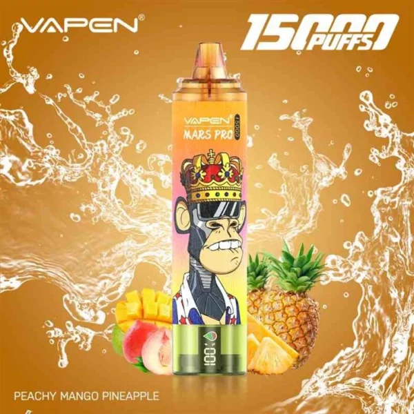 VAPEN Mrs Pro 15000 Puffs 2% Vähänikotiinia ladattava kertakäyttöinen Vapes Pen Bulk Tukkumyynti - RiftVape - 6