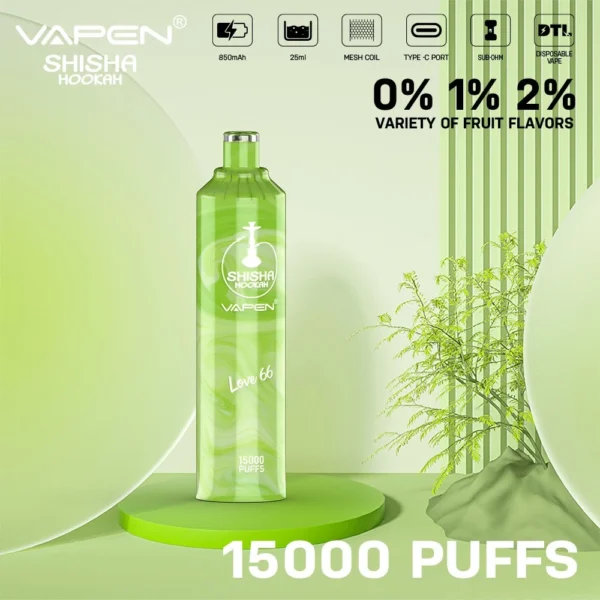 VAPEN Shisha Hookah 15000 Puffs 0% 2% Mažai nikotino įkraunamas vienkartinis Vapes Pen Tušinukas Didmeninė prekyba – RiftVape – 6