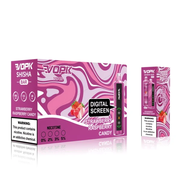 VOPK Shisha Bar 20000 Suihkeet 0% 2% 3% 5% Vähän nikotiinia sisältävä ladattava kertakäyttöinen Vapes Pen Bulk Tukkumyynti - RiftVape - 10