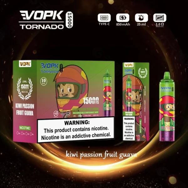 VOPK Tornado 15000 Puffs 0% 2% 3% 5% Madala nikotiinisisaldusega taaslaetav ühekordne Vapes Pen hulgiost hulgimüük – RiftVape – 8