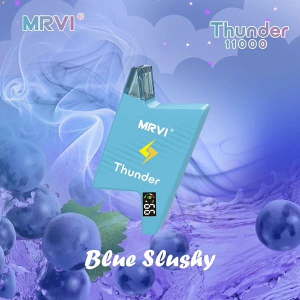 MRVI Thunder 11000 Puffs Digital Screen 2% 3% 5% Låg nikotin uppladdningsbara engångsvapes Penna Bulk Köp Partihandel - RiftVape - 10