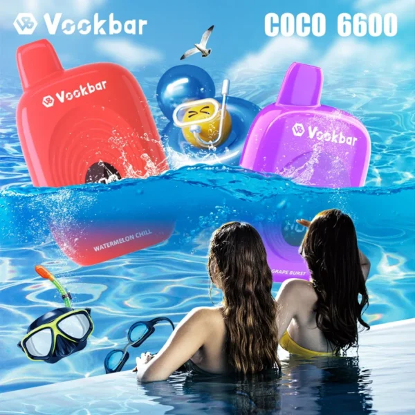 Vookbar Coco 6600 Puffs Cyfrowy inteligentny ekran 3% Niskonikotynowy jednorazowy długopis Vapes Kup hurtowo - RiftVape - 9