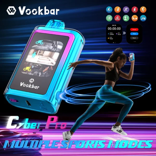 Vookbar Cyber ​​Pro 30000 Puffs Çift Mesh Dokunmatik Ekran 0% 2% 3% 5% Düşük Nikotinli Şarj Edilebilir Tek Kullanımlık Vapes Kalem Toplu Toptan Satın Al - RiftVape - 12