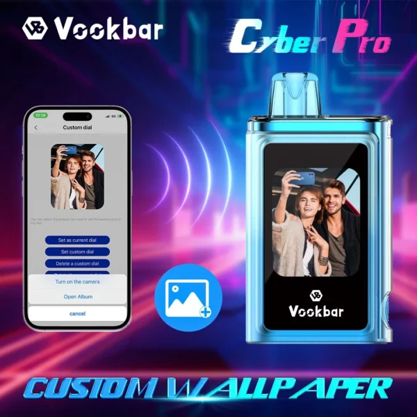 Vookbar Cyber ​​Pro 30000 Puffs Çift Mesh Dokunmatik Ekran 0% 2% 3% 5% Düşük Nikotinli Şarj Edilebilir Tek Kullanımlık Vapes Kalem Toplu Toptan Satın Al - RiftVape - 11