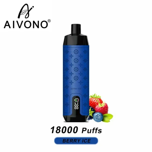 AIVONO Deluxe Bar 18000 baforadas Tela digital de narguilé 0% 2% 3% 5% Caneta Vapes descartáveis ​​recarregáveis ​​com baixo teor de nicotina em massa Compre no atacado - RiftVape - 5