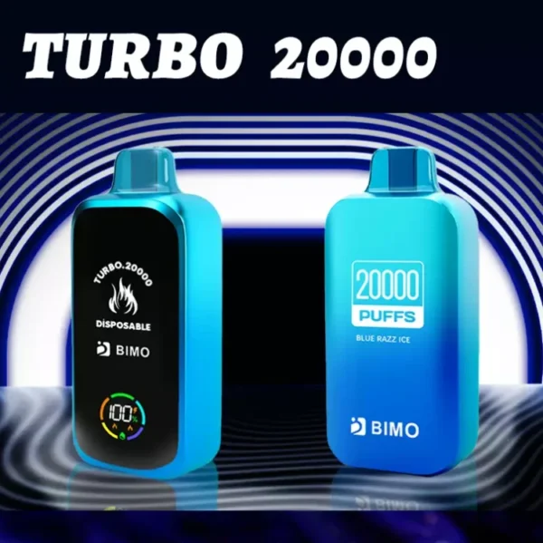 BIMO Turbo 20000 Puffs Ecran complet 0% 2% 5% Stilo vape reîncărcabil de unică folosință cu conținut scăzut de nicotină Vrac Cumpărați cu ridicata - RiftVape - 1