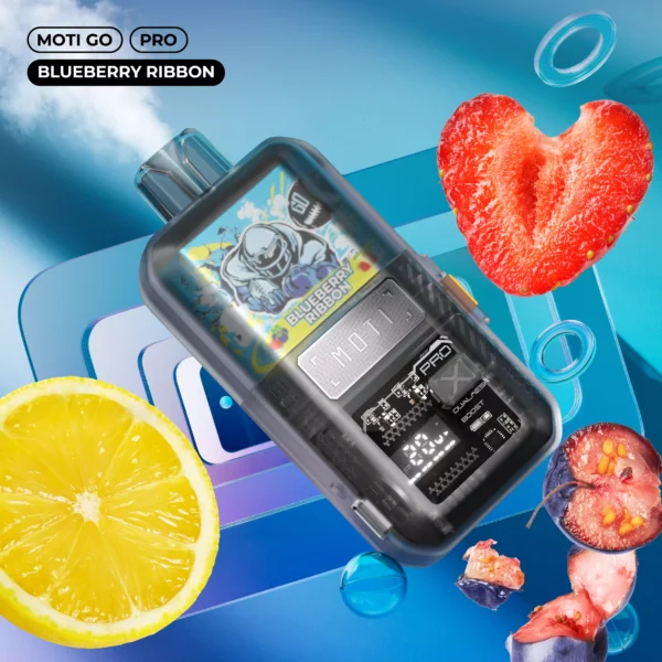 MOTI Go Pro 12000 Puffs Dual Mesh Smart Screen 2% 5% Low Nicotine Rechargeable Disposable Vapes Pen Bulk Buy Wholesale - RiftVape - 5